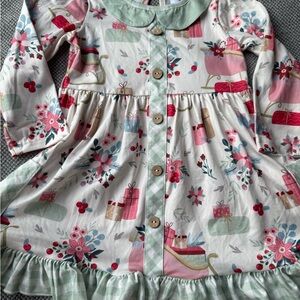 Christmas Sleigh Dress 3T!